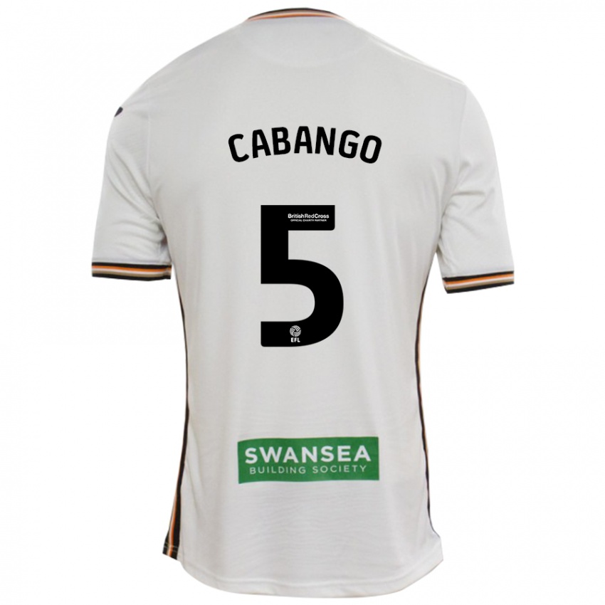 Enfant Maillot Ben Cabango #5 Blanc Tenues Domicile 2024/25 T-Shirt Suisse