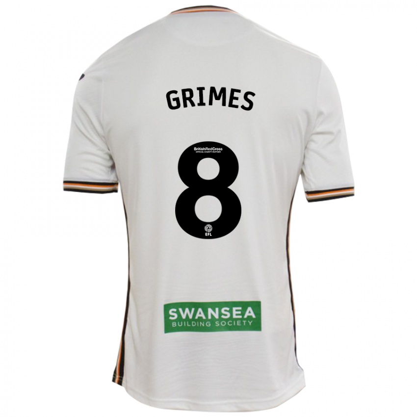 Kinder Matt Grimes #8 Rot Weiß Heimtrikot Trikot 2024/25 T-Shirt Schweiz