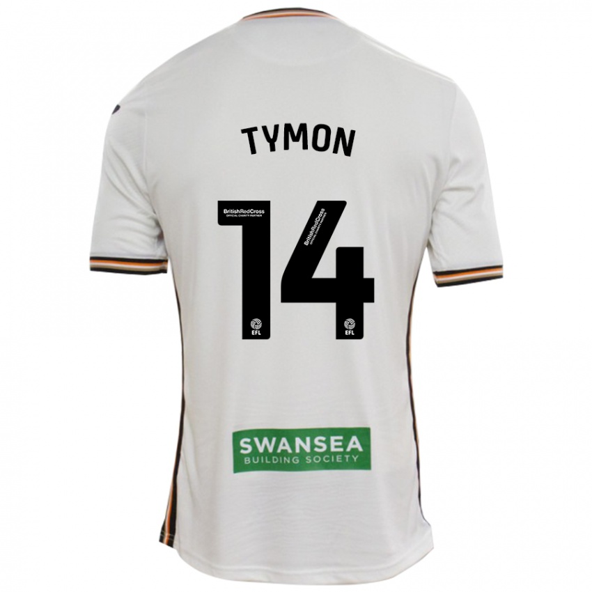 Kinder Josh Tymon #14 Rot Weiß Heimtrikot Trikot 2024/25 T-Shirt Schweiz