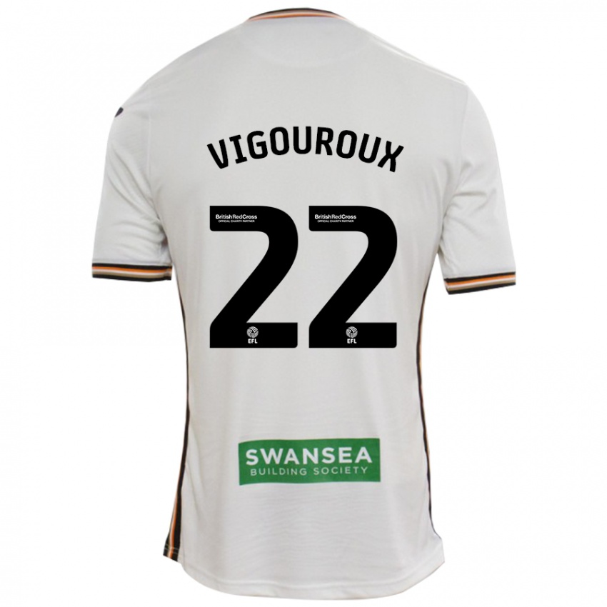 Kinder Lawrence Vigouroux #22 Rot Weiß Heimtrikot Trikot 2024/25 T-Shirt Schweiz