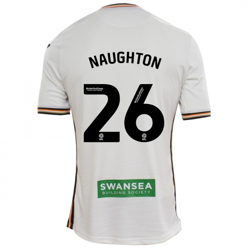 Enfant Maillot Kyle Naughton #26 Blanc Tenues Domicile 2024/25 T-Shirt Suisse