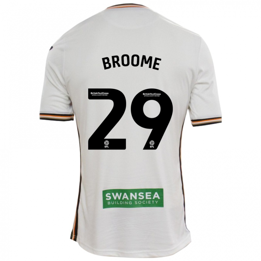 Kinder Nathan Broome #29 Rot Weiß Heimtrikot Trikot 2024/25 T-Shirt Schweiz