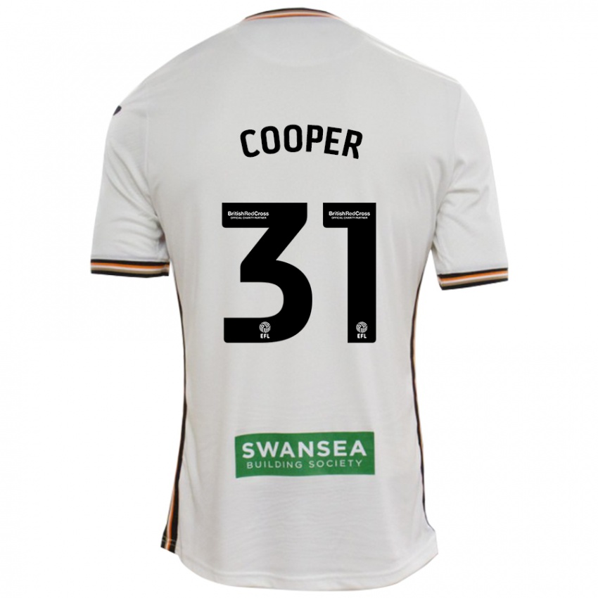 Kinder Oliver Cooper #31 Rot Weiß Heimtrikot Trikot 2024/25 T-Shirt Schweiz