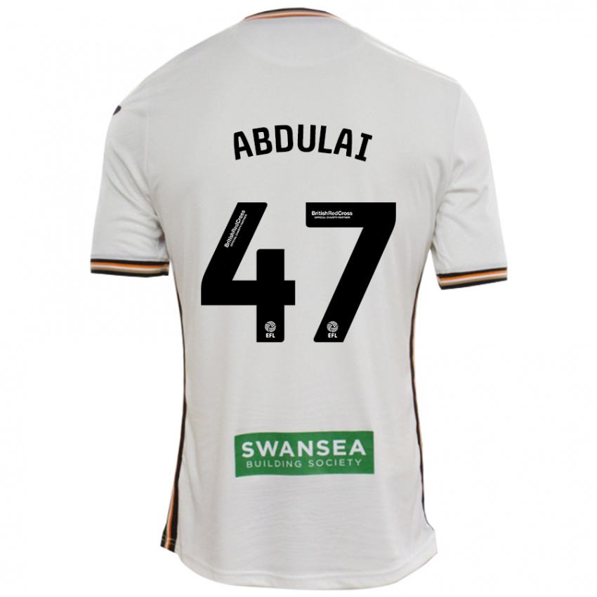 Kinder Azeem Abdulai #47 Rot Weiß Heimtrikot Trikot 2024/25 T-Shirt Schweiz