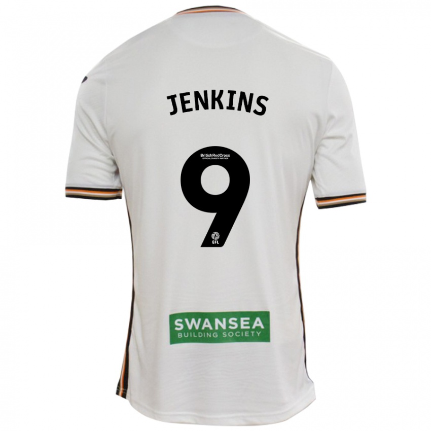 Kinder Nieve Jenkins #9 Rot Weiß Heimtrikot Trikot 2024/25 T-Shirt Schweiz