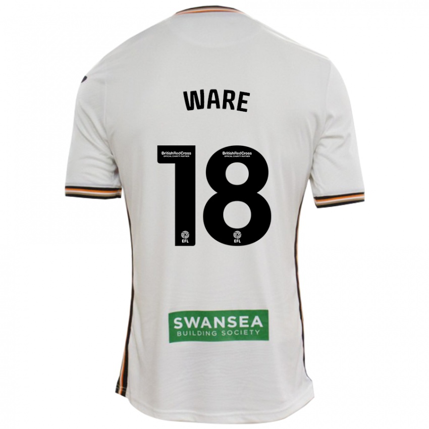 Kinder Phoebe Ware #18 Rot Weiß Heimtrikot Trikot 2024/25 T-Shirt Schweiz