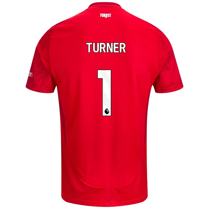 Kinder Matt Turner #1 Rot Weiß Heimtrikot Trikot 2024/25 T-Shirt Schweiz