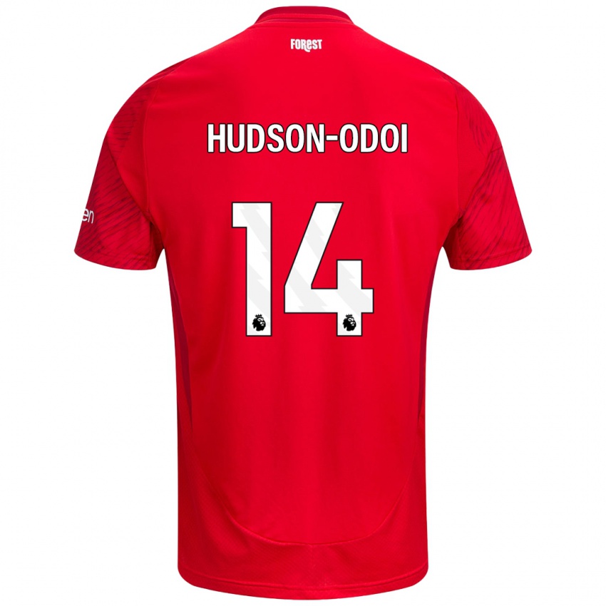 Kinder Callum Hudson-Odoi #14 Rot Weiß Heimtrikot Trikot 2024/25 T-Shirt Schweiz