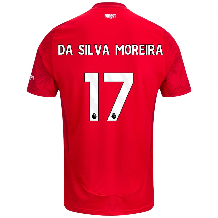 Kinder Eric Da Silva Moreira #17 Rot Weiß Heimtrikot Trikot 2024/25 T-Shirt Schweiz