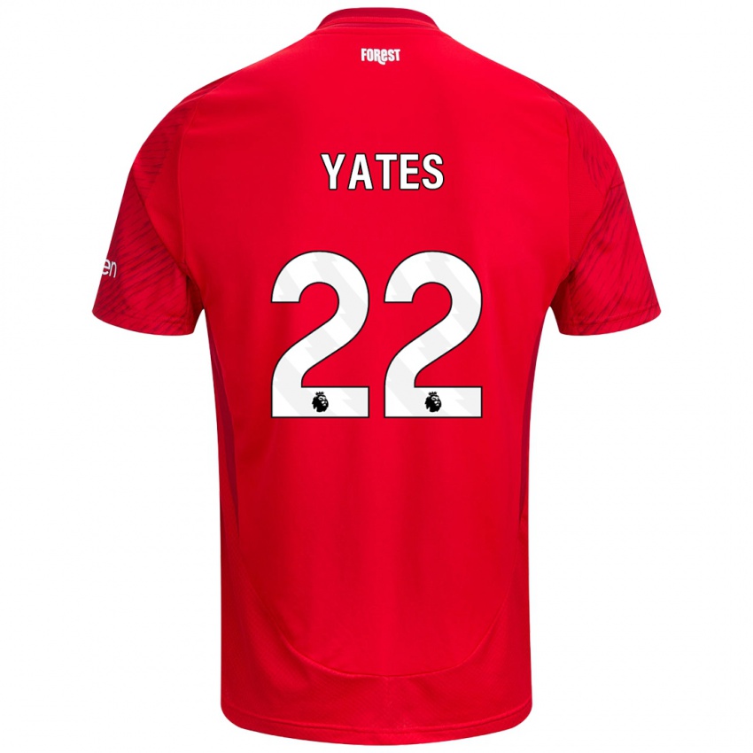 Kinder Ryan Yates #22 Rot Weiß Heimtrikot Trikot 2024/25 T-Shirt Schweiz