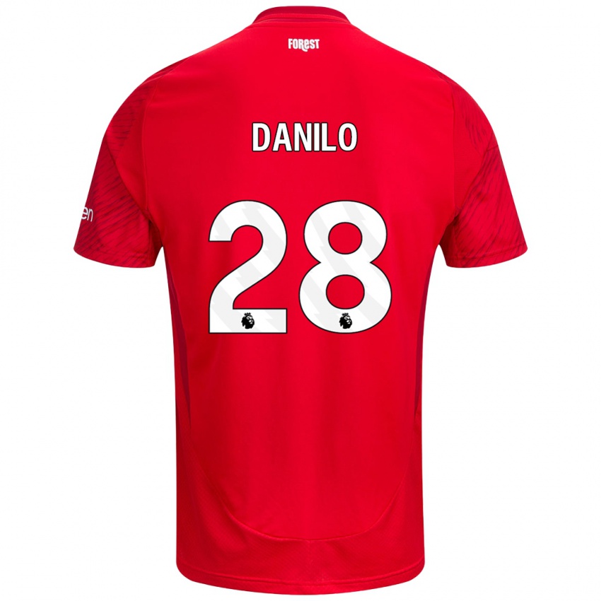 Kinder Danilo #28 Rot Weiß Heimtrikot Trikot 2024/25 T-Shirt Schweiz