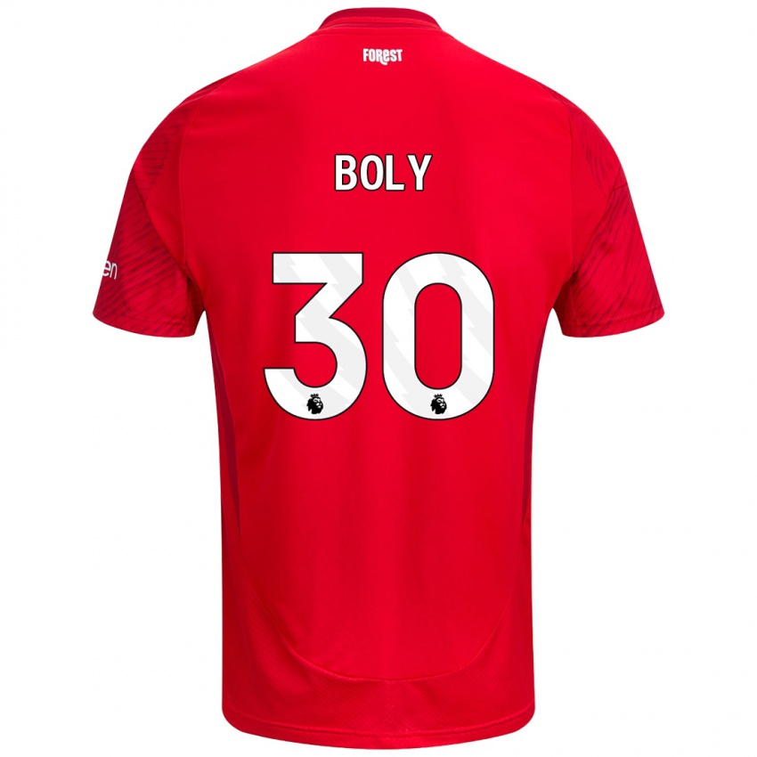 Kinder Willy Boly #30 Rot Weiß Heimtrikot Trikot 2024/25 T-Shirt Schweiz