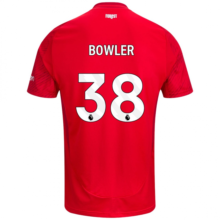 Kinder Josh Bowler #38 Rot Weiß Heimtrikot Trikot 2024/25 T-Shirt Schweiz