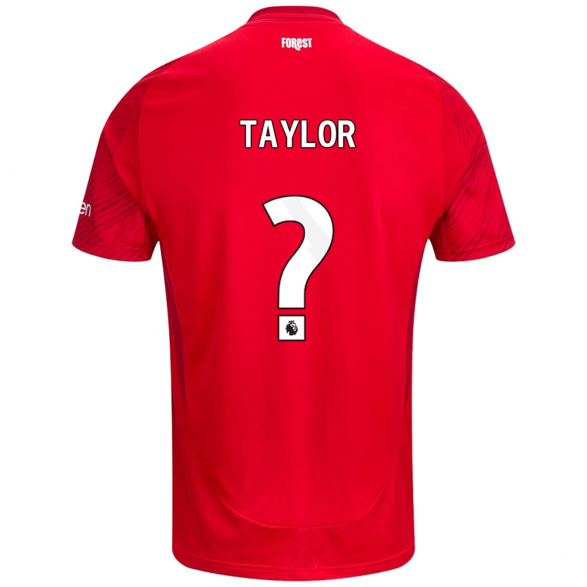 Kinder Dale Taylor #0 Rot Weiß Heimtrikot Trikot 2024/25 T-Shirt Schweiz