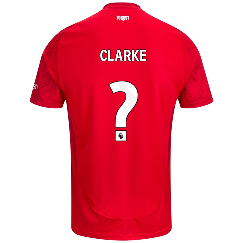 Kinder Kristian Clarke #0 Rot Weiß Heimtrikot Trikot 2024/25 T-Shirt Schweiz