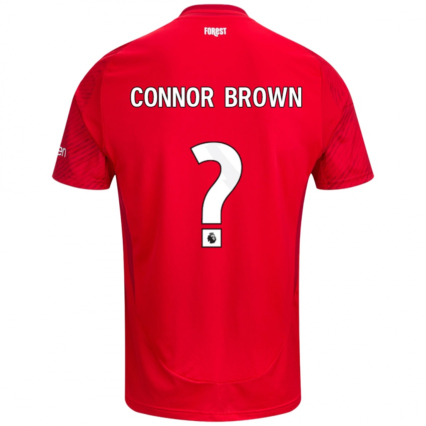 Kinder Connor Brown #0 Rot Weiß Heimtrikot Trikot 2024/25 T-Shirt Schweiz