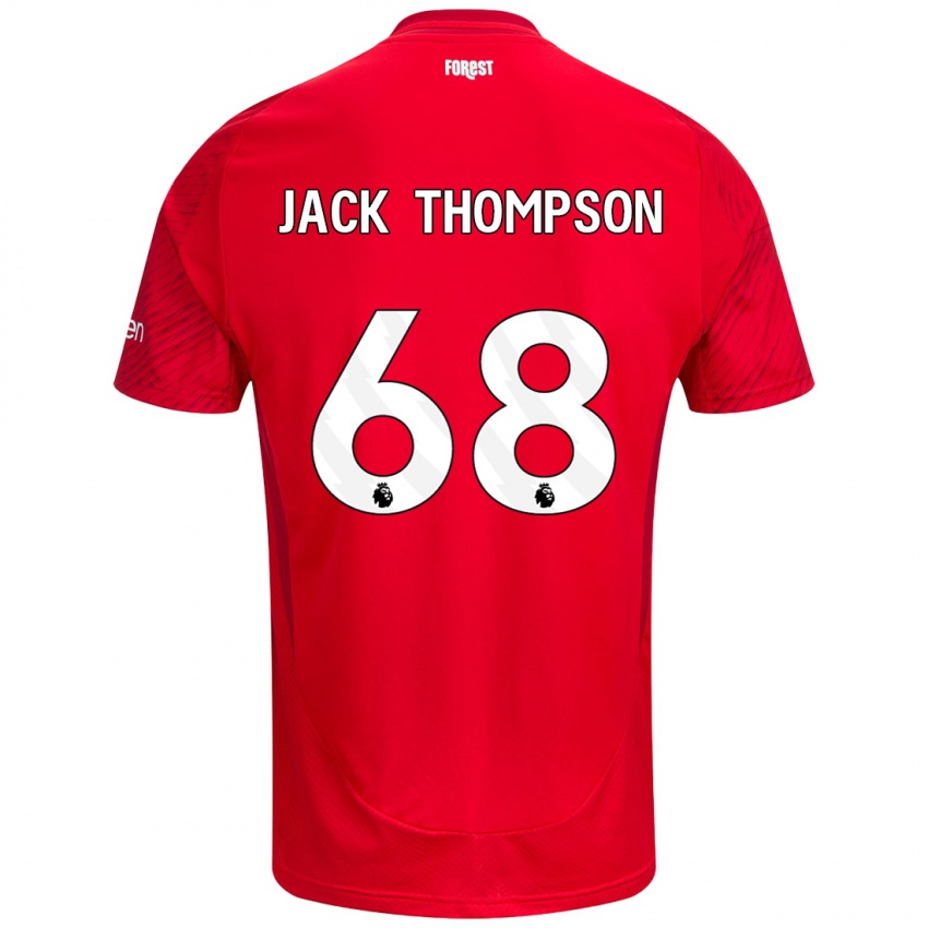 Kinder Jack Thompson #68 Rot Weiß Heimtrikot Trikot 2024/25 T-Shirt Schweiz