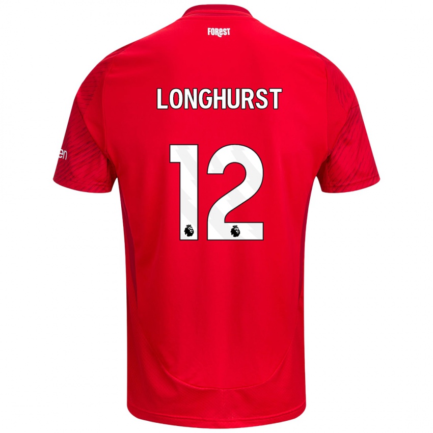 Kinder Kate Longhurst #12 Rot Weiß Heimtrikot Trikot 2024/25 T-Shirt Schweiz