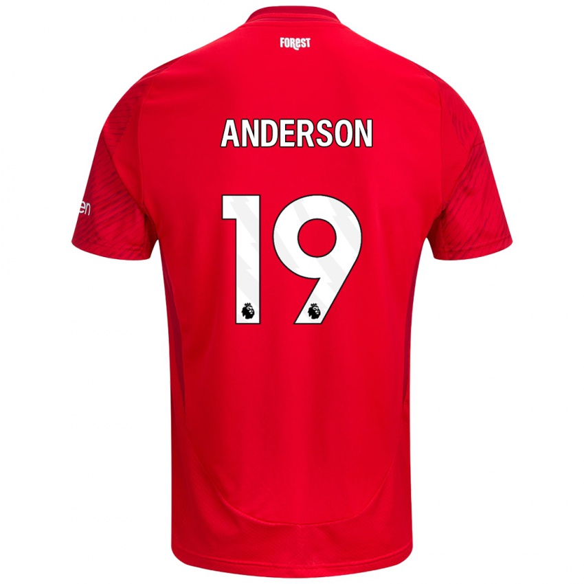 Kinder Becky Anderson #19 Rot Weiß Heimtrikot Trikot 2024/25 T-Shirt Schweiz