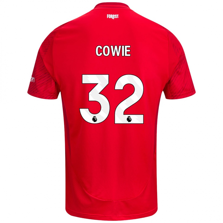 Kinder Abi Cowie #32 Rot Weiß Heimtrikot Trikot 2024/25 T-Shirt Schweiz