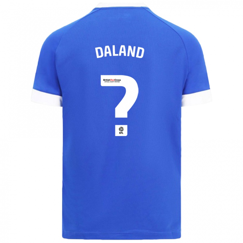 Kinder Jesper Daland #0 Himmelblau Heimtrikot Trikot 2024/25 T-Shirt Schweiz