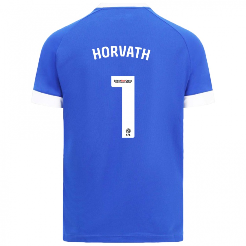 Kinder Ethan Horvath #1 Himmelblau Heimtrikot Trikot 2024/25 T-Shirt Schweiz