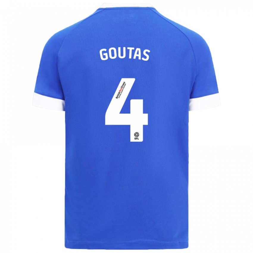 Kinder Dimitrios Goutas #4 Himmelblau Heimtrikot Trikot 2024/25 T-Shirt Schweiz