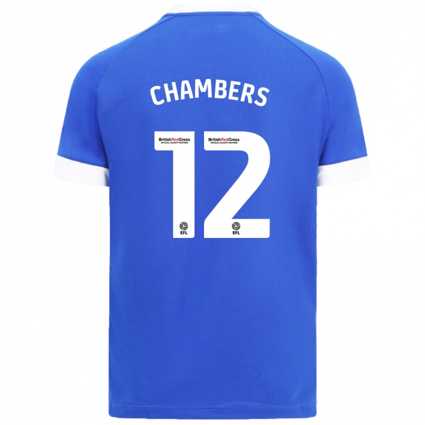 Kinder Calum Chambers #12 Himmelblau Heimtrikot Trikot 2024/25 T-Shirt Schweiz