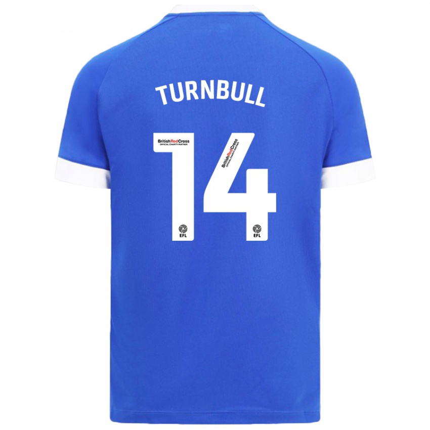 Kinder David Turnbull #14 Himmelblau Heimtrikot Trikot 2024/25 T-Shirt Schweiz