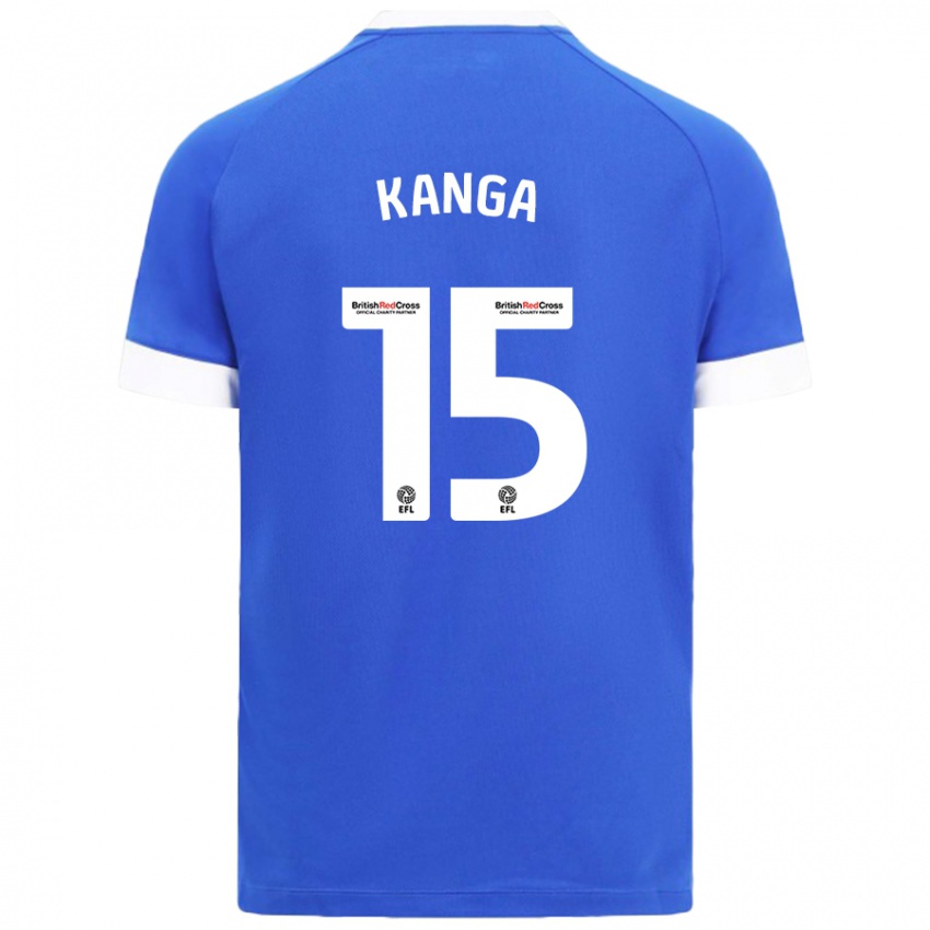 Kinder Wilfried Kanga #15 Himmelblau Heimtrikot Trikot 2024/25 T-Shirt Schweiz