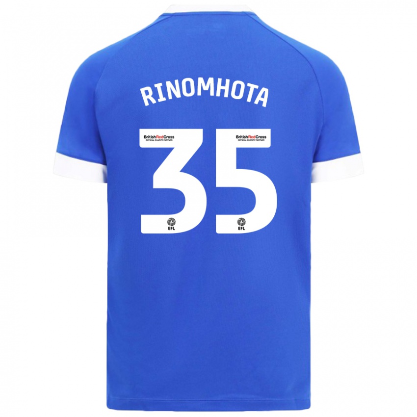 Kinder Andy Rinomhota #35 Himmelblau Heimtrikot Trikot 2024/25 T-Shirt Schweiz