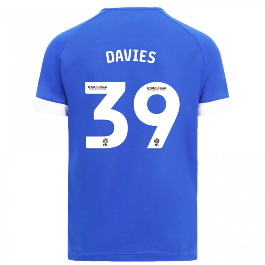 Kinder Isaak Davies #39 Himmelblau Heimtrikot Trikot 2024/25 T-Shirt Schweiz