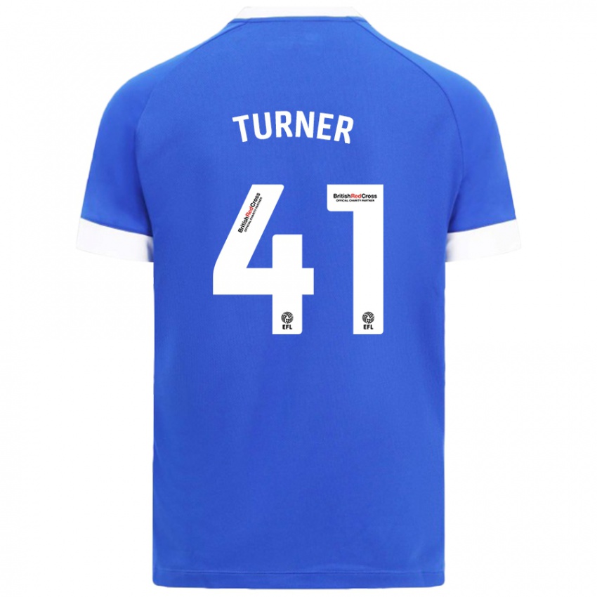 Kinder Matthew Turner #41 Himmelblau Heimtrikot Trikot 2024/25 T-Shirt Schweiz