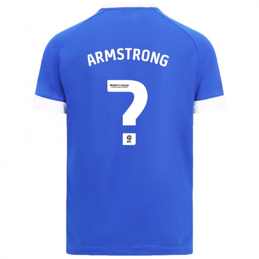 Kinder Luke Armstrong #0 Himmelblau Heimtrikot Trikot 2024/25 T-Shirt Schweiz