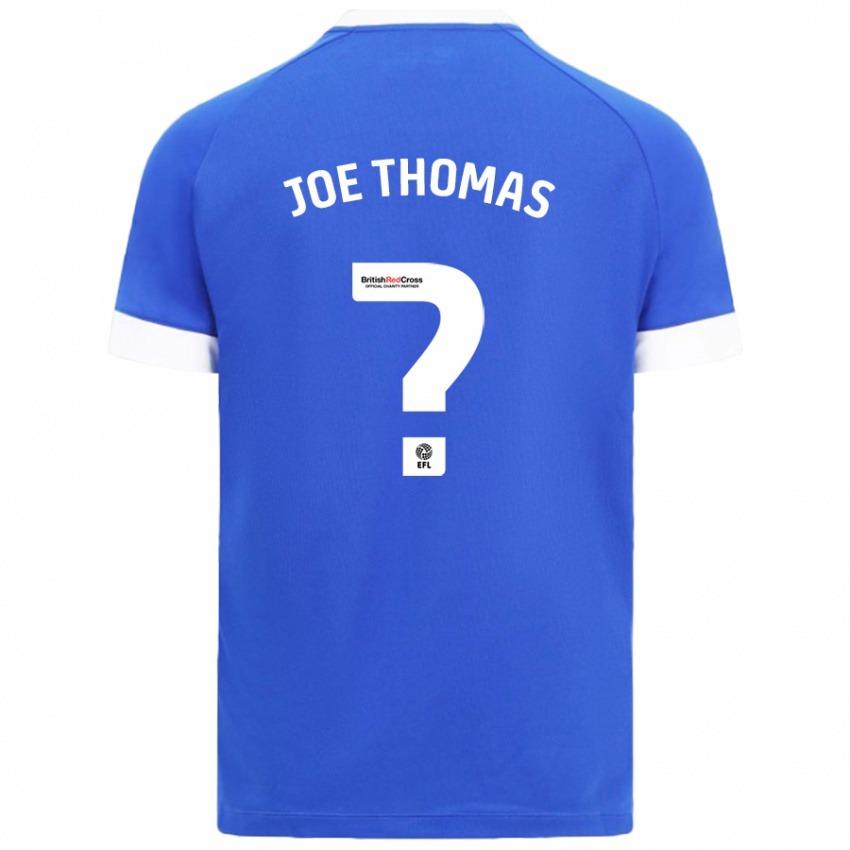 Kinder Joe Thomas #0 Himmelblau Heimtrikot Trikot 2024/25 T-Shirt Schweiz