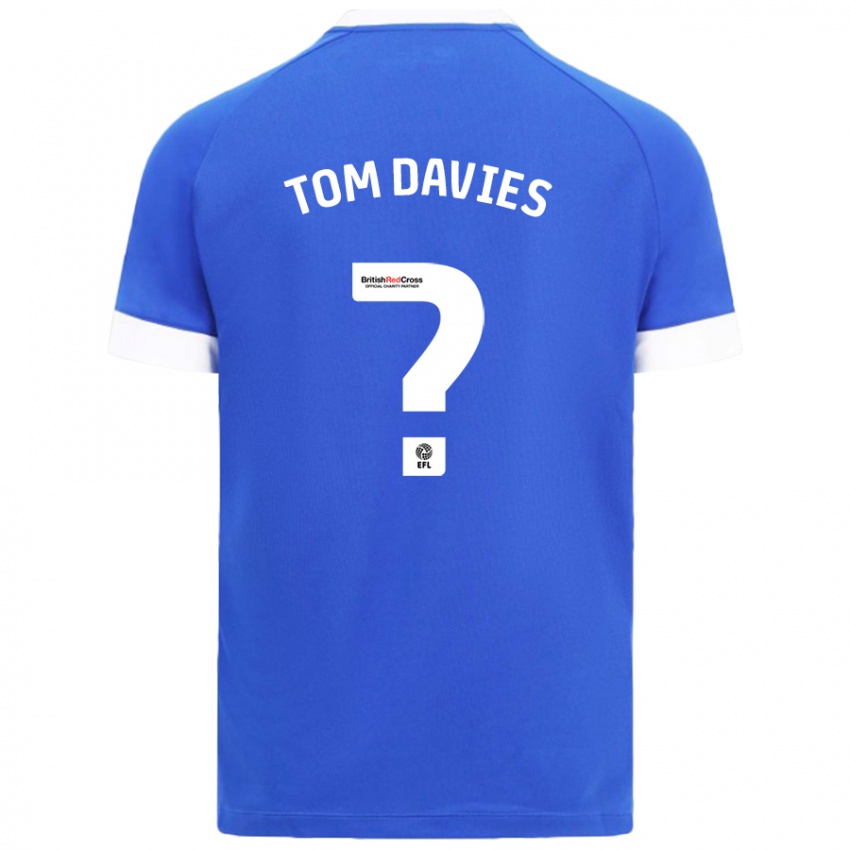 Kinder Tom Davies #0 Himmelblau Heimtrikot Trikot 2024/25 T-Shirt Schweiz