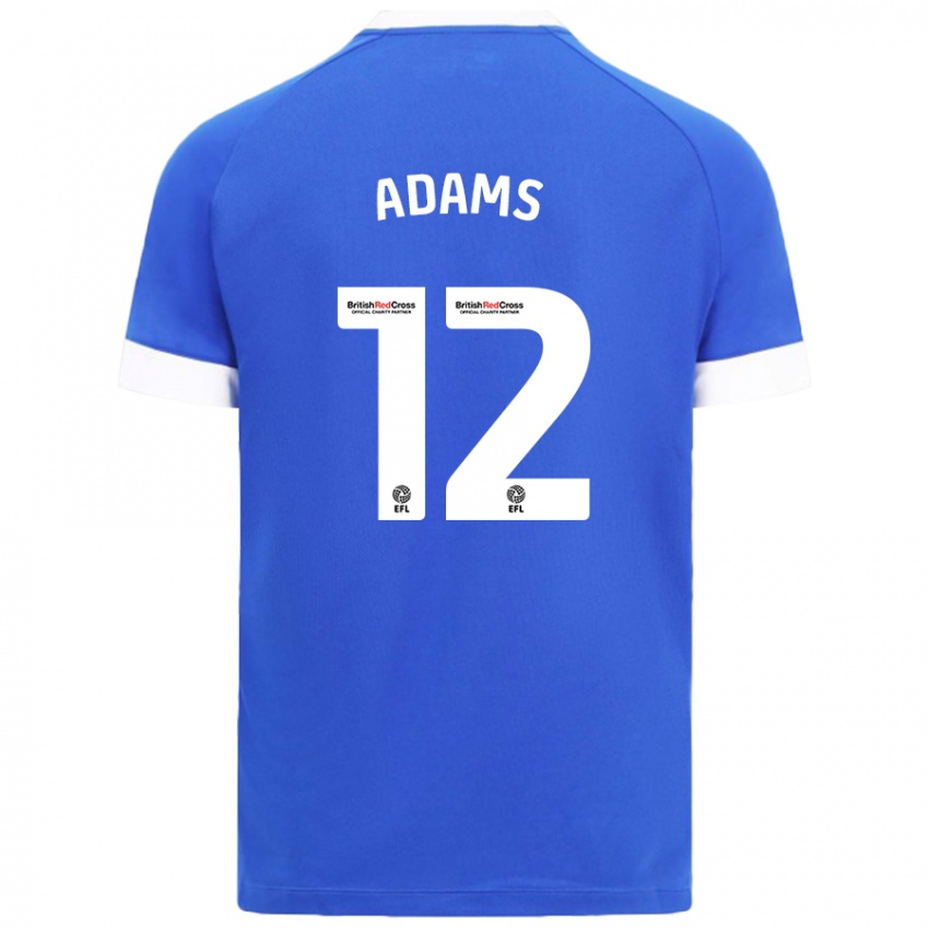 Kinder Kelly Adams #12 Himmelblau Heimtrikot Trikot 2024/25 T-Shirt Schweiz