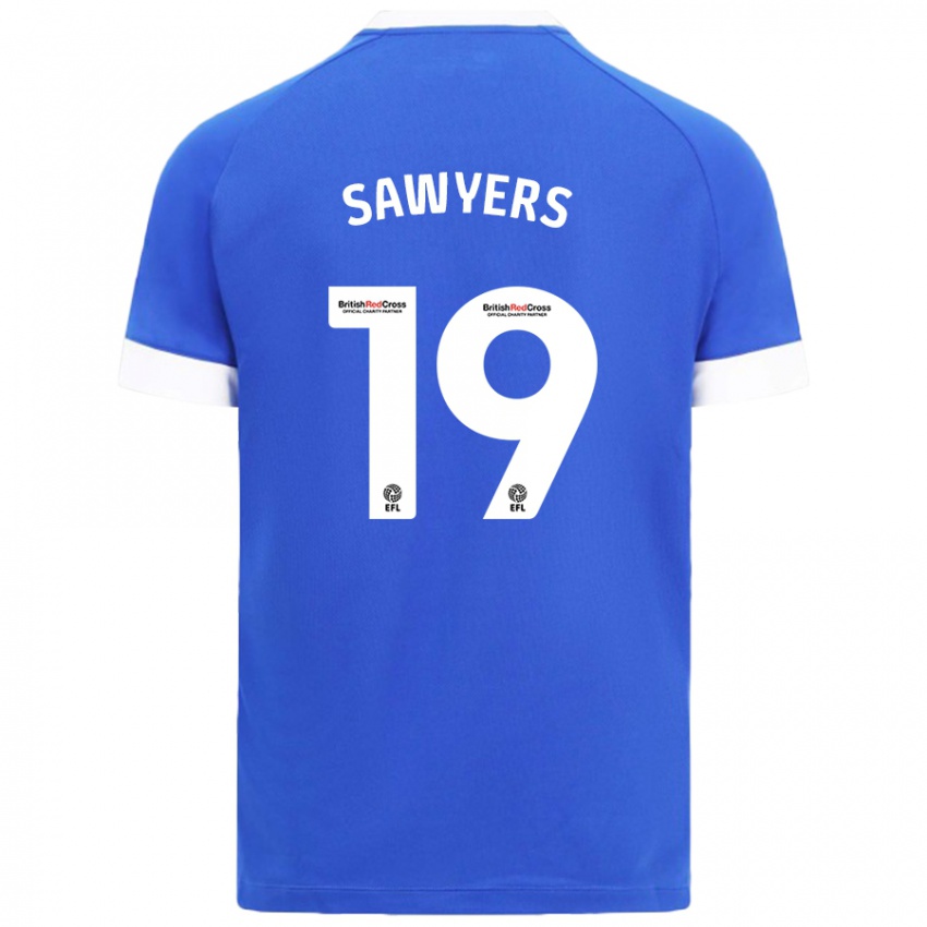 Kinder Romaine Sawyers #19 Himmelblau Heimtrikot Trikot 2024/25 T-Shirt Schweiz