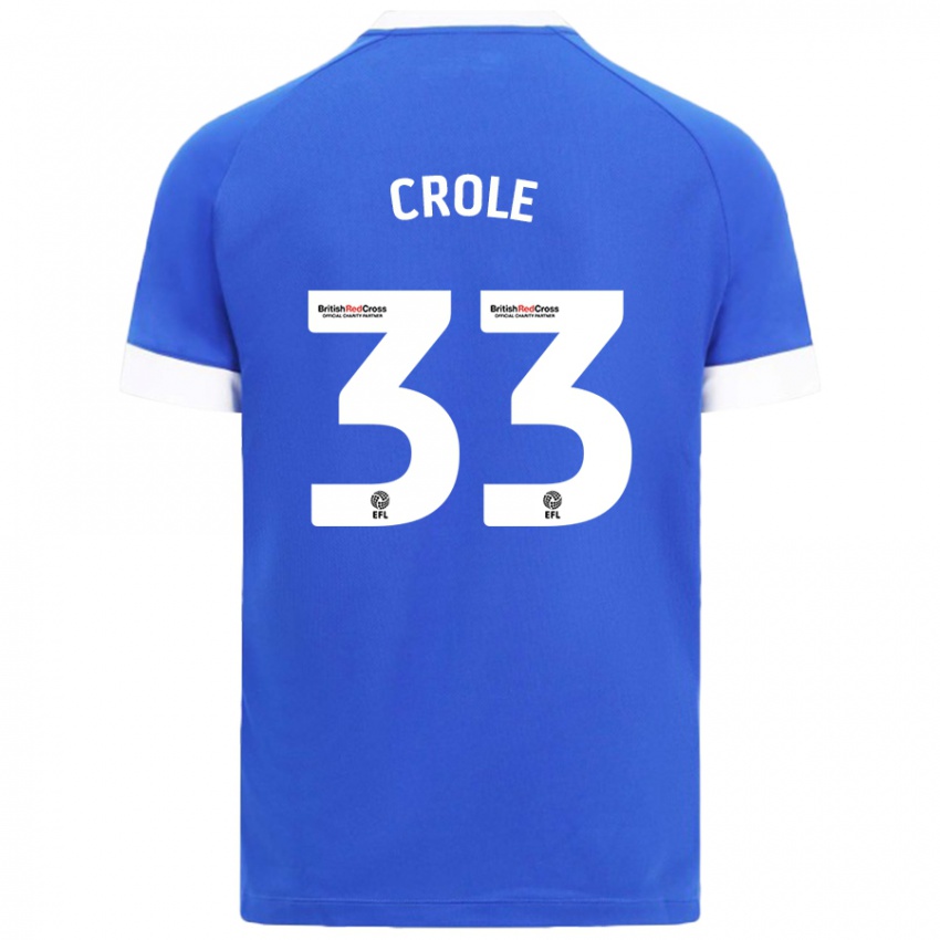 Kinder James Crole #33 Himmelblau Heimtrikot Trikot 2024/25 T-Shirt Schweiz