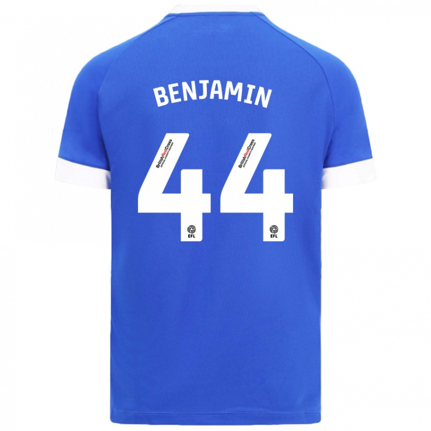 Kinder Xavier Benjamin #44 Himmelblau Heimtrikot Trikot 2024/25 T-Shirt Schweiz