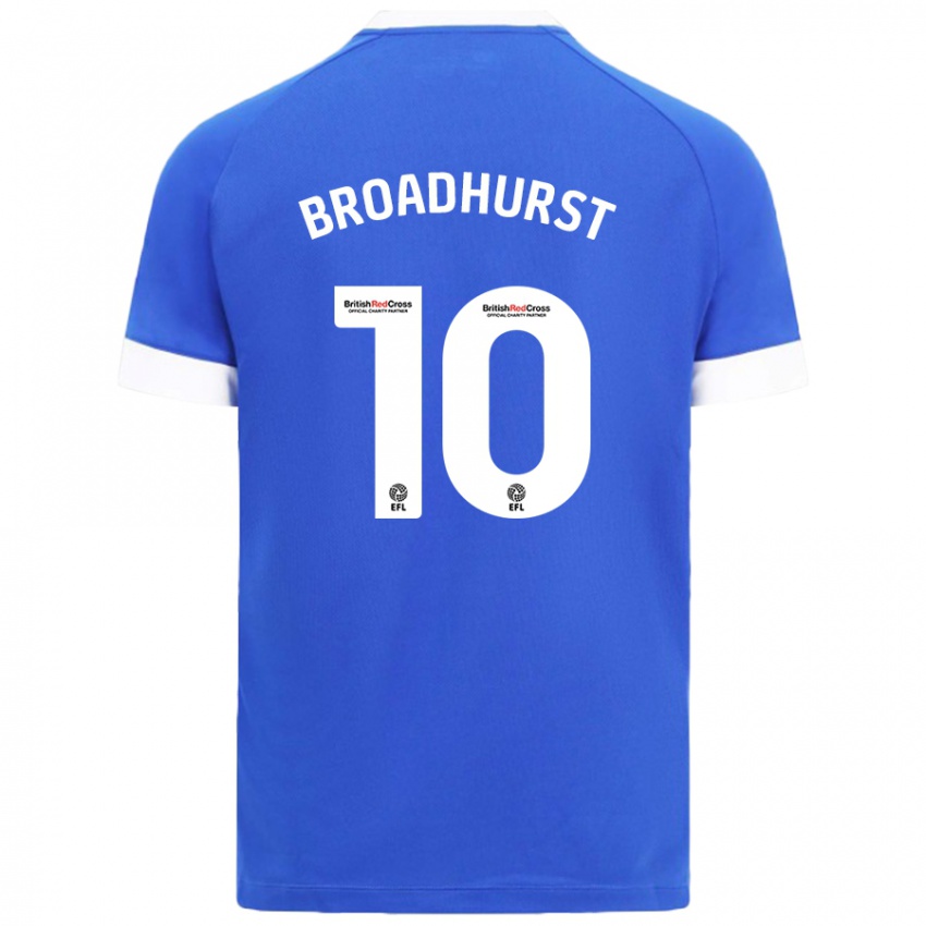 Kinder Danielle Broadhurst #10 Himmelblau Heimtrikot Trikot 2024/25 T-Shirt Schweiz