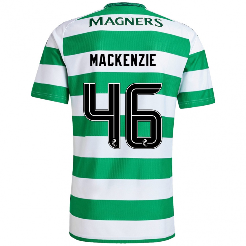 Kinder Magnus Mackenzie #46 Grün Weiß Heimtrikot Trikot 2024/25 T-Shirt Schweiz