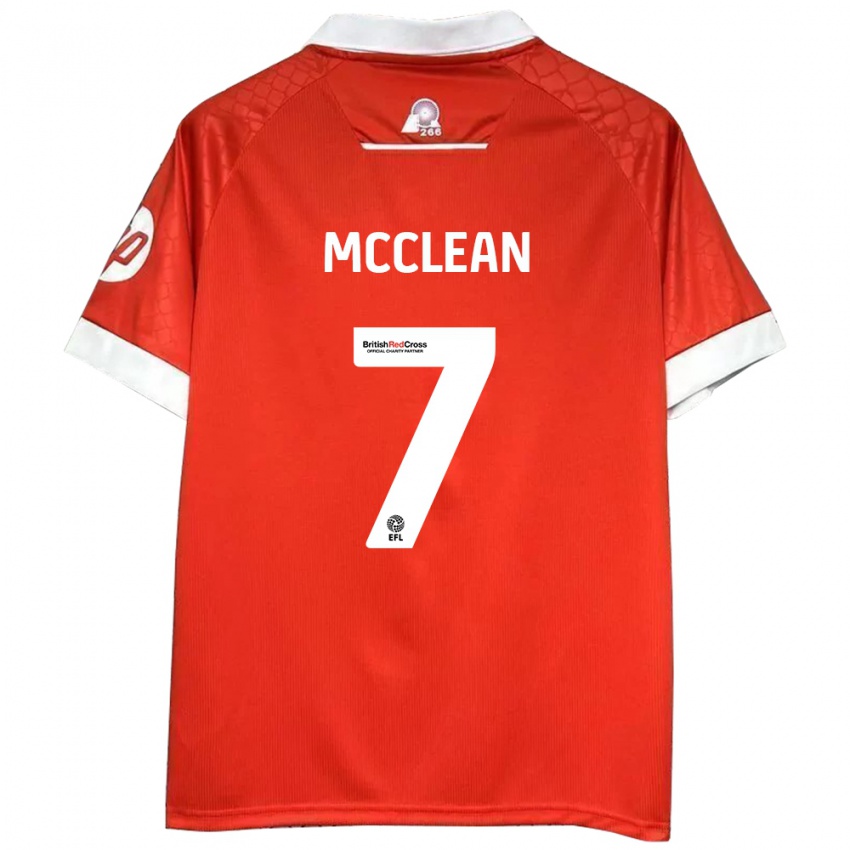 Kinder James Mcclean #7 Rot Weiß Heimtrikot Trikot 2024/25 T-Shirt Schweiz