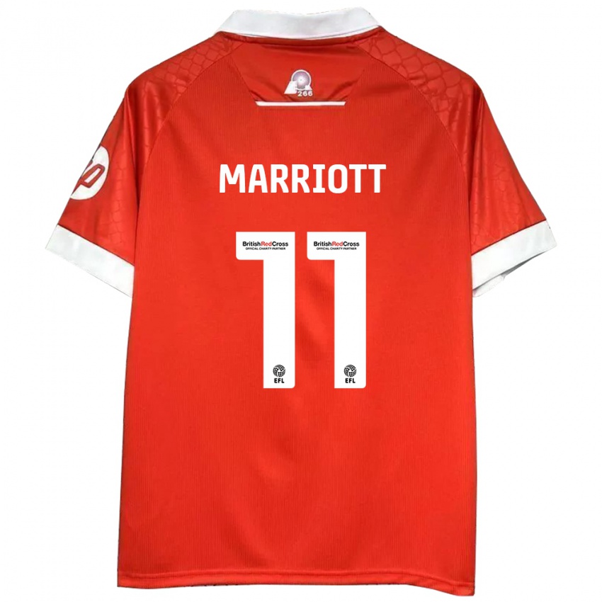 Kinder Jack Marriott #11 Rot Weiß Heimtrikot Trikot 2024/25 T-Shirt Schweiz