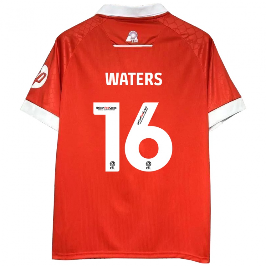 Kinder Billy Waters #16 Rot Weiß Heimtrikot Trikot 2024/25 T-Shirt Schweiz