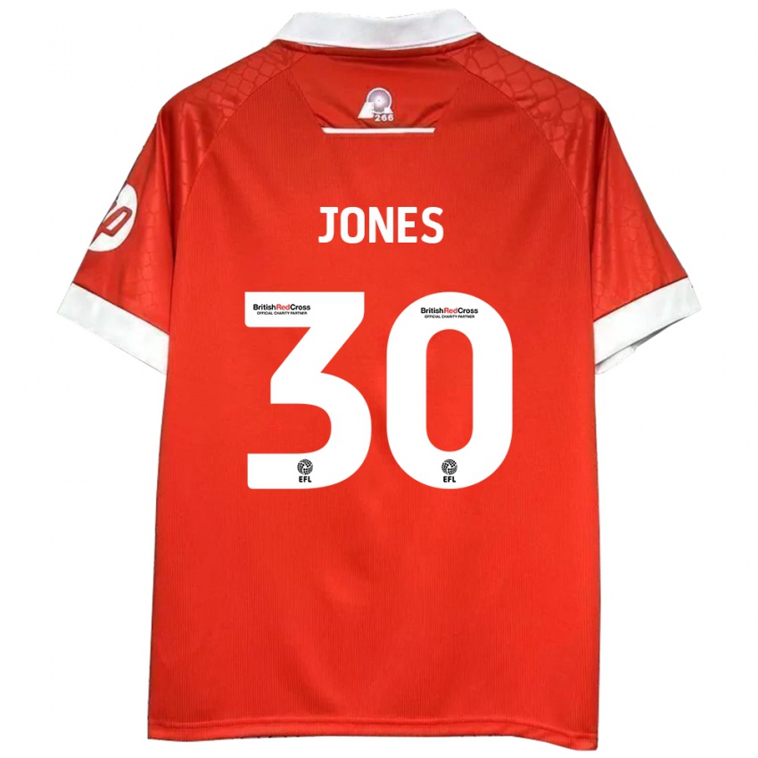 Kinder James Jones #30 Rot Weiß Heimtrikot Trikot 2024/25 T-Shirt Schweiz