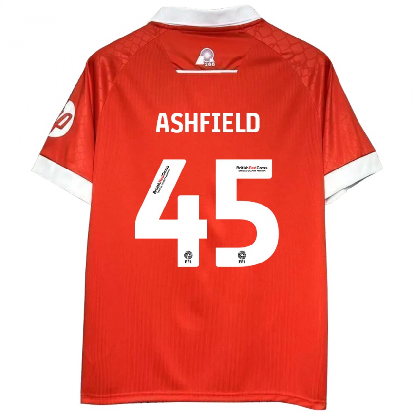 Kinder Harry Ashfield #45 Rot Weiß Heimtrikot Trikot 2024/25 T-Shirt Schweiz