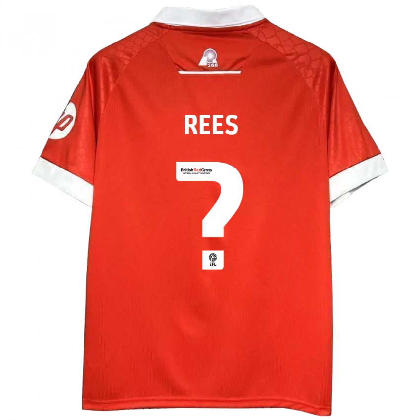 Kinder Joe Rees #0 Rot Weiß Heimtrikot Trikot 2024/25 T-Shirt Schweiz