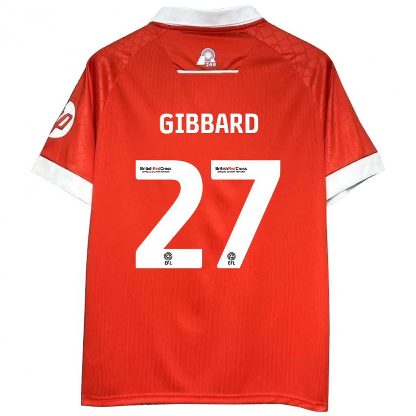 Kinder Mari Gibbard #27 Rot Weiß Heimtrikot Trikot 2024/25 T-Shirt Schweiz