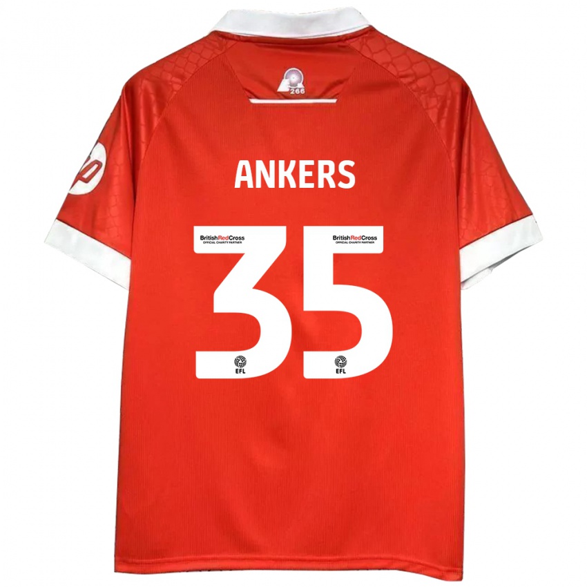 Kinder Chloe Ankers #35 Rot Weiß Heimtrikot Trikot 2024/25 T-Shirt Schweiz